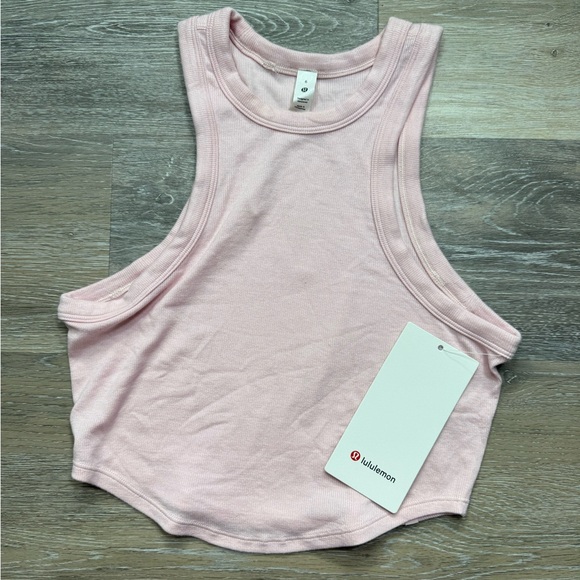 lululemon athletica Tops - Lululemon Hold Tight Cropped Tank Top - Flush Pink